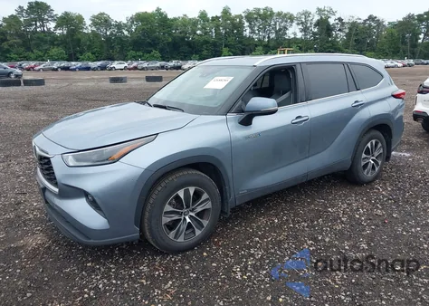 2021 Toyota Highlander Hybrid Xle z USA, uszkodzony, nr VIN 5TDGBRCH9MS035492